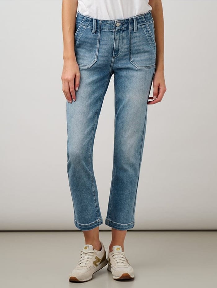 Designer straight hot sale leg jeans